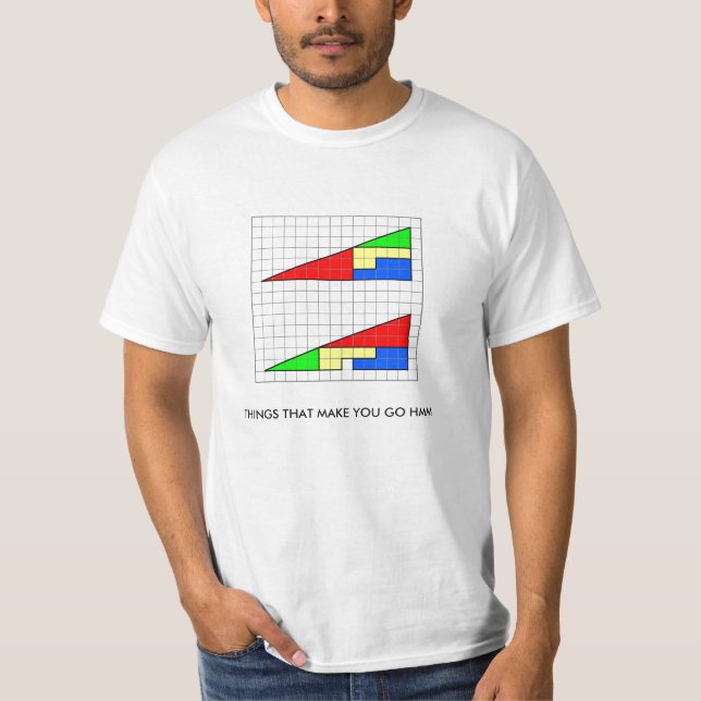 T-shirt triangle2, CHOSES QUI VOUS INCITENT À ALLER HMM (Devant)