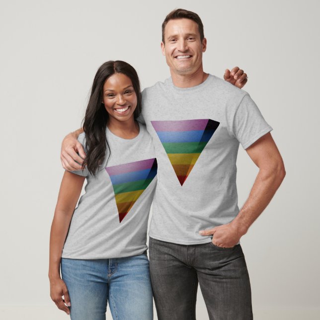 T-SHIRT TRIANGLE 3D LGBT PRIDE (Unisexe)