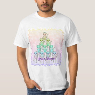 T-shirt Triangle Alien