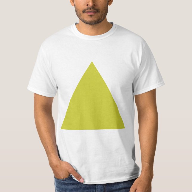 T-shirt Triangle - Banane jaune (Devant)