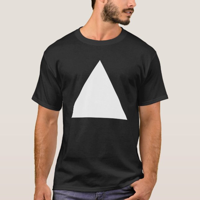 T-shirt Triangle - Blanc (Devant)