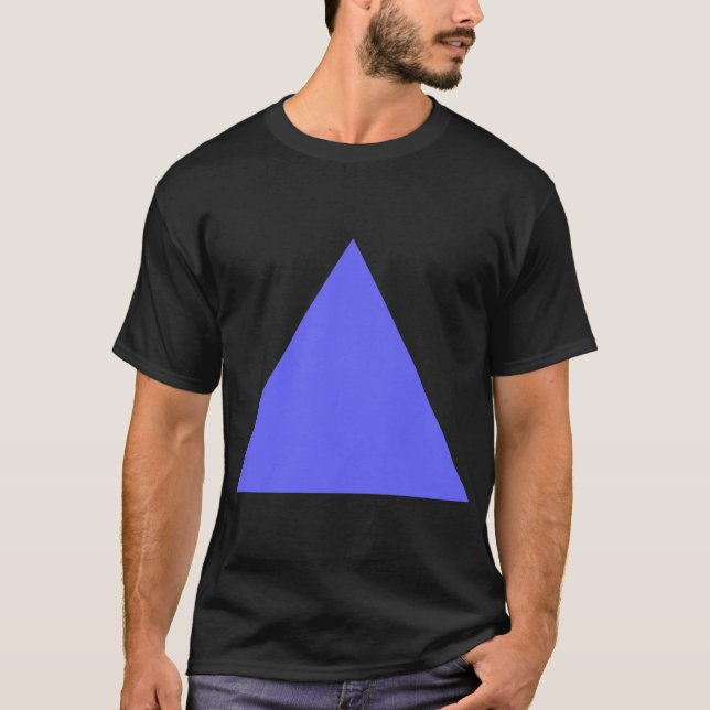 T-shirt Triangle - Bleu électrique (Devant)