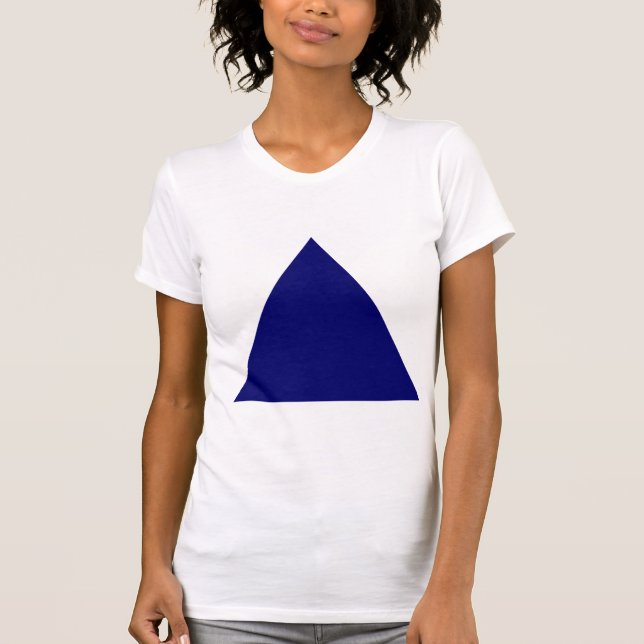 T-shirt Triangle - Bleu marin profond (Devant)