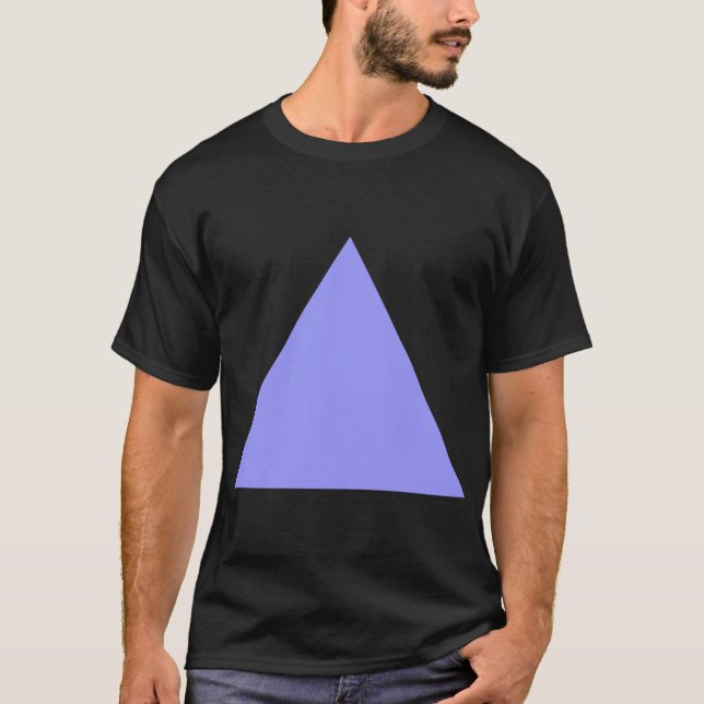 T-shirt Triangle - Bleu pastel (Devant)