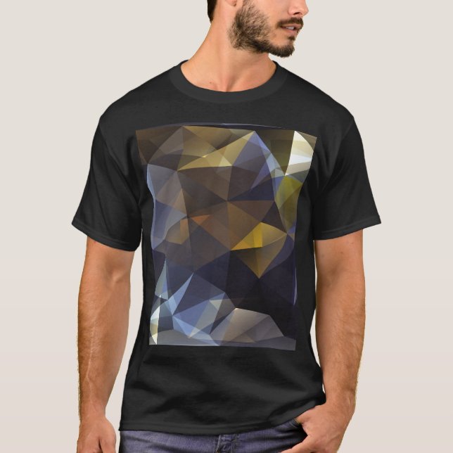 T-shirt Triangle brillant vintage, texture diamant. (Devant)