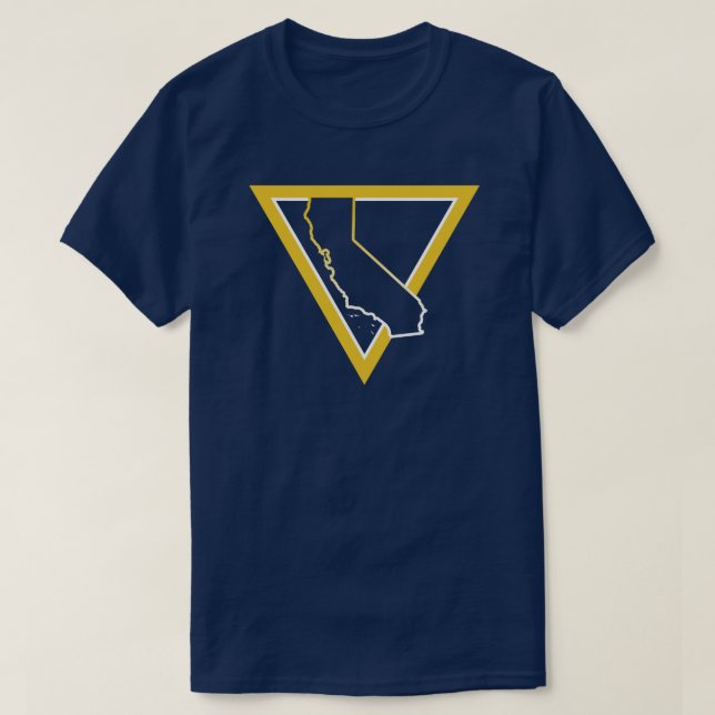 T-shirt triangle californien (Design devant)