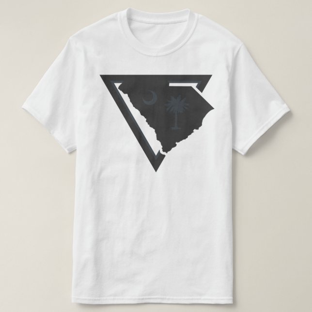 T-shirt triangle carolina-sud (Design devant)