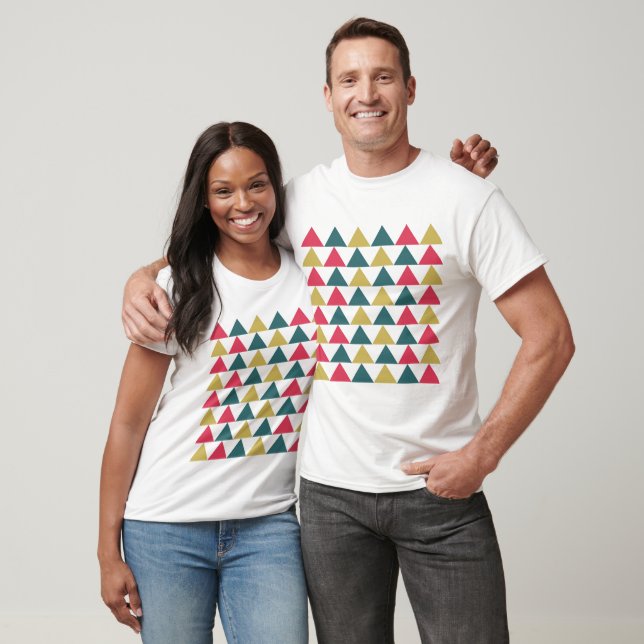 T-shirt Triangle coloré géométrique Motif triangle (Unisexe)