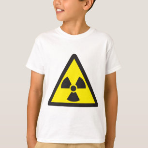 T-shirt Triangle d'avertissement de symbole radioactif