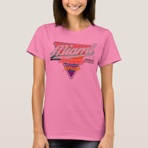 T-shirt Triangle de design rétro Vintage de Miami Beach