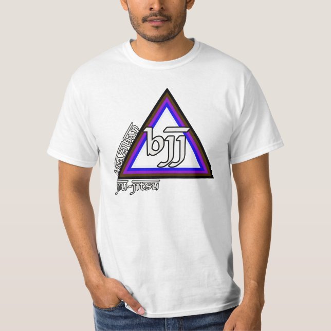 T-shirt Triangle de Jiu Jitsu BJJ de Brésilien PROPRE (Devant)