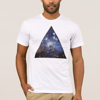 T-shirt triangle de l'espace de hippie