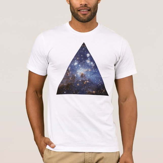T-shirt triangle de l'espace de hippie (Devant)