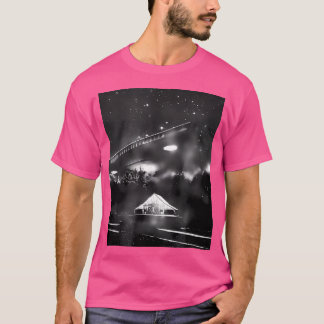 T-shirt Triangle De L'Ufo Alien Spacecraft Hommes Femmes