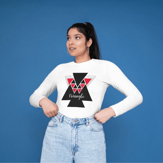 T-shirt Triangle d'Égypte (triangle pyramid style women's t-shirt)