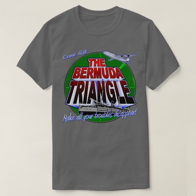 T-shirt Triangle des Bermudes (Design devant)