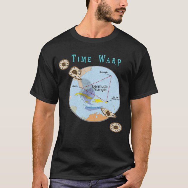 T-shirt Triangle des Bermudes (Devant)