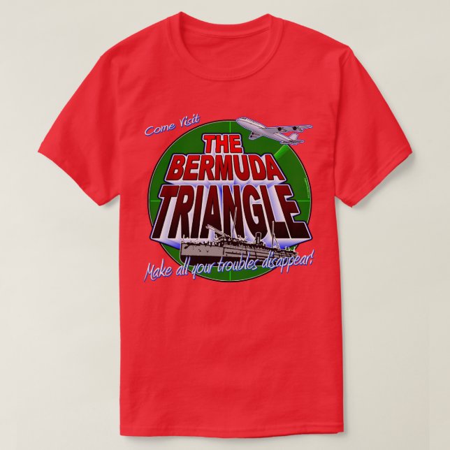 T-shirt Triangle des Bermudes (Design devant)