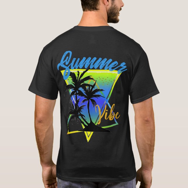 T-shirt Triangle d'été vintage (Dos)