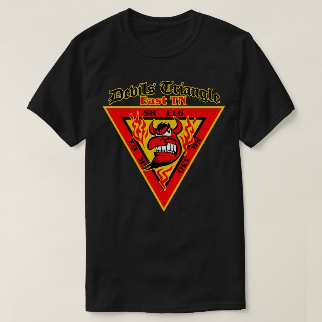 T-shirt Triangle Devils Tennessee (Design devant)