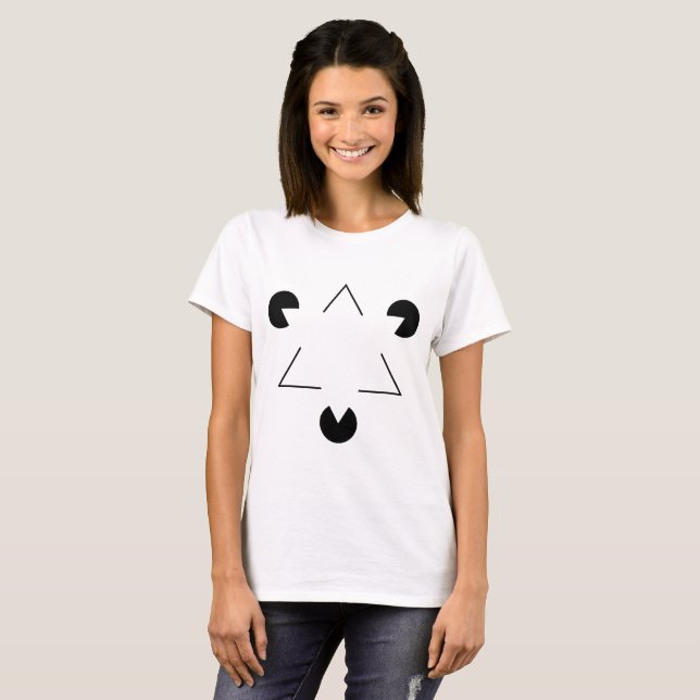 T-shirt Triangle Kanizsa (Devant entier)
