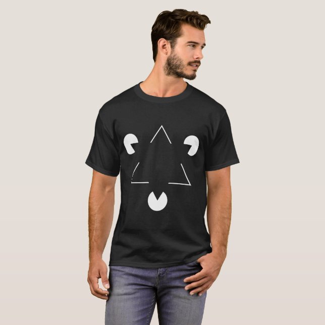 T-shirt Triangle Kanizsa (Devant entier)