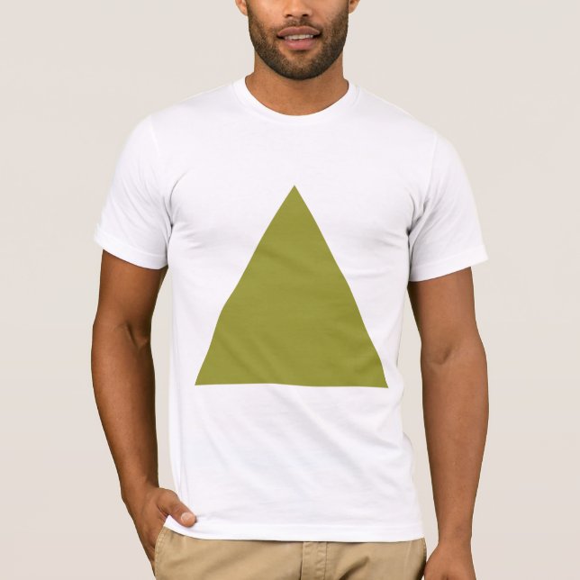 T-shirt Triangle - Olive (Devant)