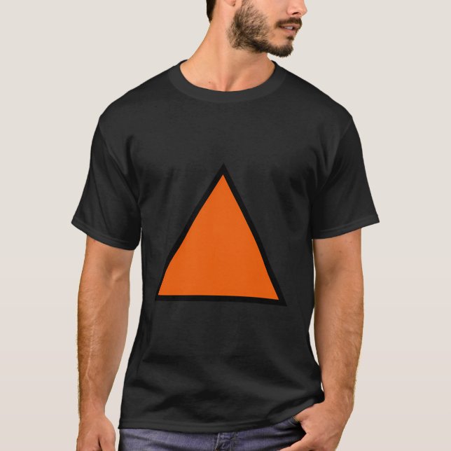 T-shirt Triangle orange (Devant)