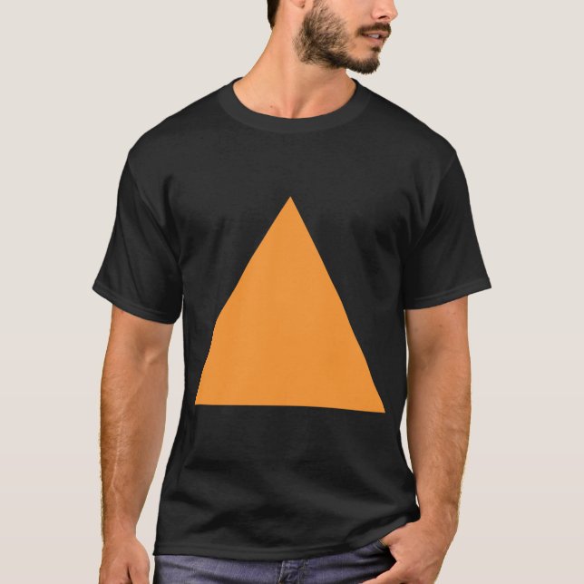 T-shirt Triangle - Orange clair (Devant)