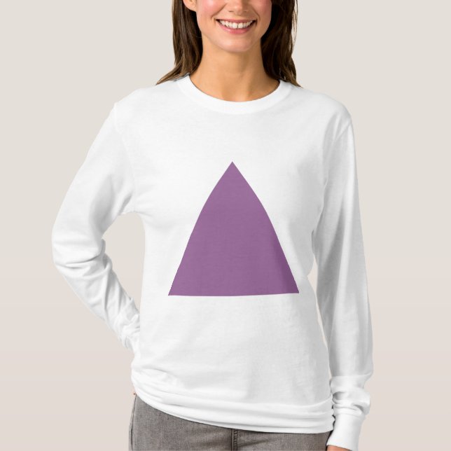 T-shirt Triangle - Plum poussiéreux (Devant)