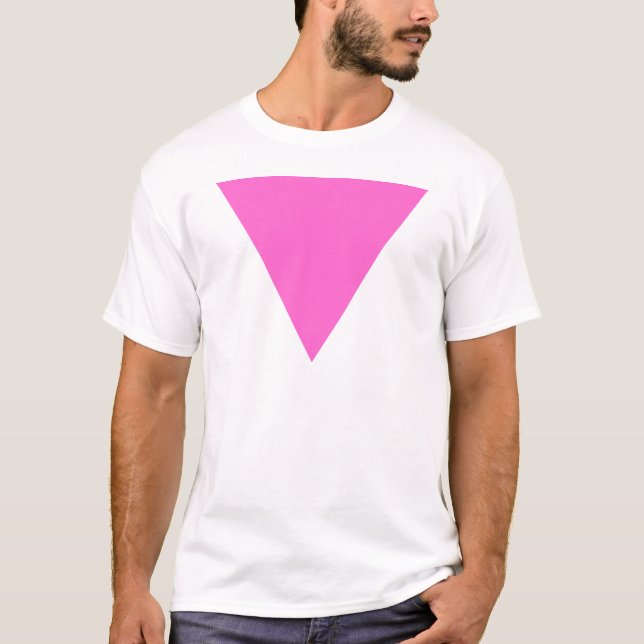 T-shirt Triangle rose (Devant)