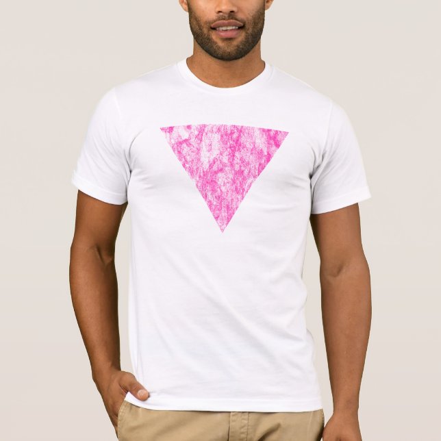 T-shirt triangle rose (Devant)