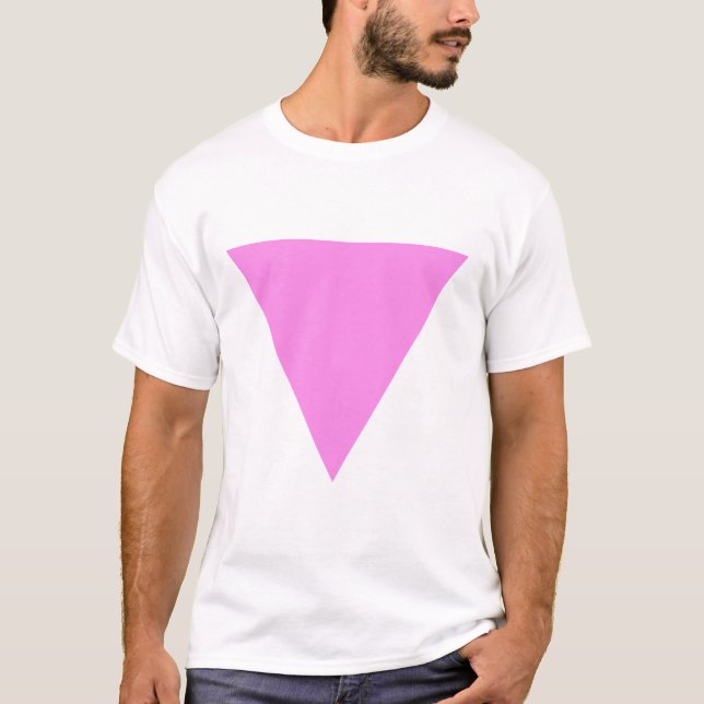T-shirt Triangle rose de gay pride (Devant)