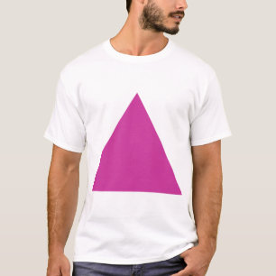 T-shirt Triangle - Rose profond