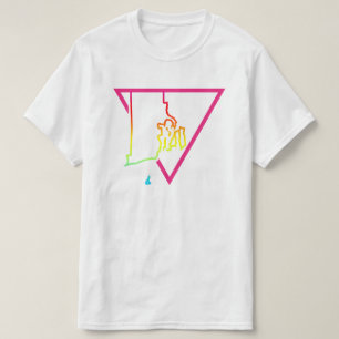 T-shirt triangle rose rhode island
