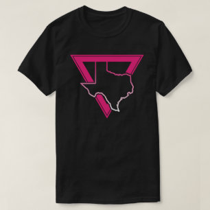 T-shirt triangle rose texas