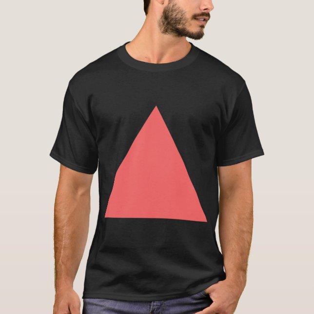 T-shirt Triangle - Rose Tropical (Devant)