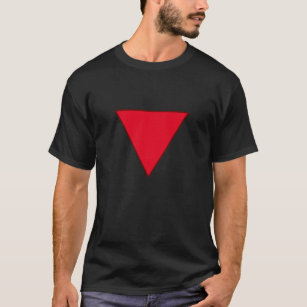 T-shirt Triangle rouge inversé Formes géométriques simples
