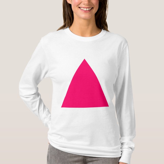 T-shirt Triangle - Rouge néon (Devant)
