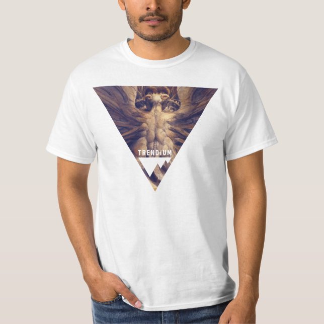 T-shirt Triangle rouge Trendium de dragon authentique (Devant)