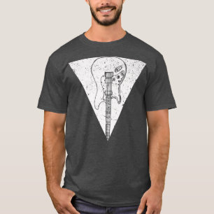 T-shirt Triangle vintage Rock Guitshirt pour Hommes Femmes