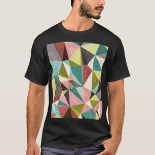 T-shirt Triangles Colorés, Formes géométriques Abstraites.