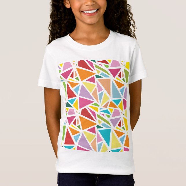 T-Shirt Triangles colorés motif 2 (Devant)