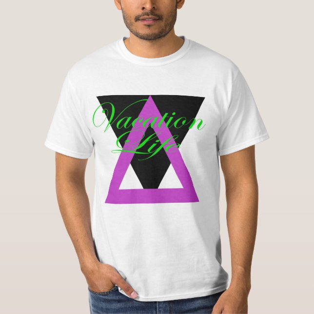 T-shirt Triangles de vacances (Devant)