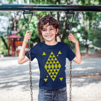 Triangles géométriques jaunes