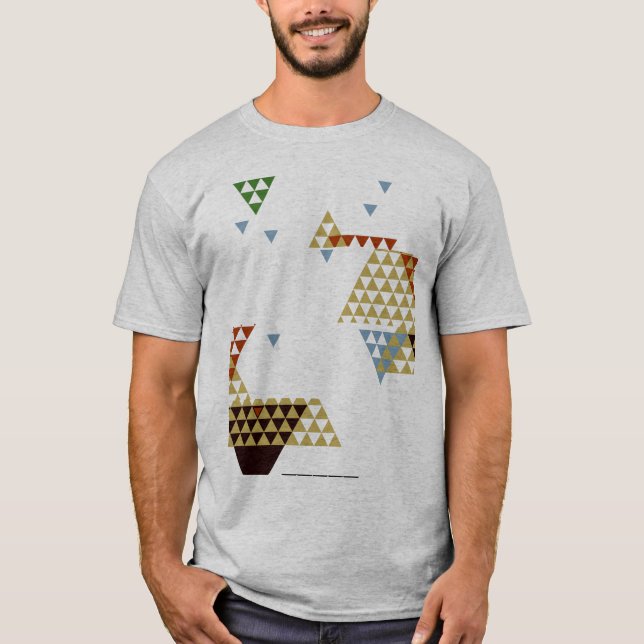 T-shirt Triangles géométriques modernes et formes Abstrait (Devant)