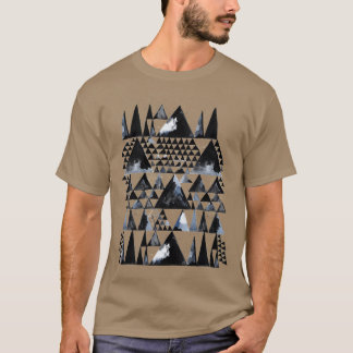 T-shirt Triangles noirs Geo Scandi