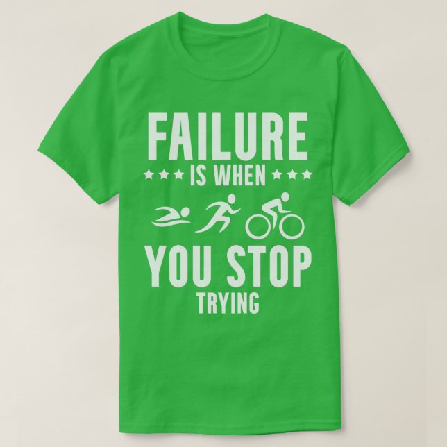 T-shirt Triathle Triathlon Triathlon Swim Run Vélo Ride (Design devant)
