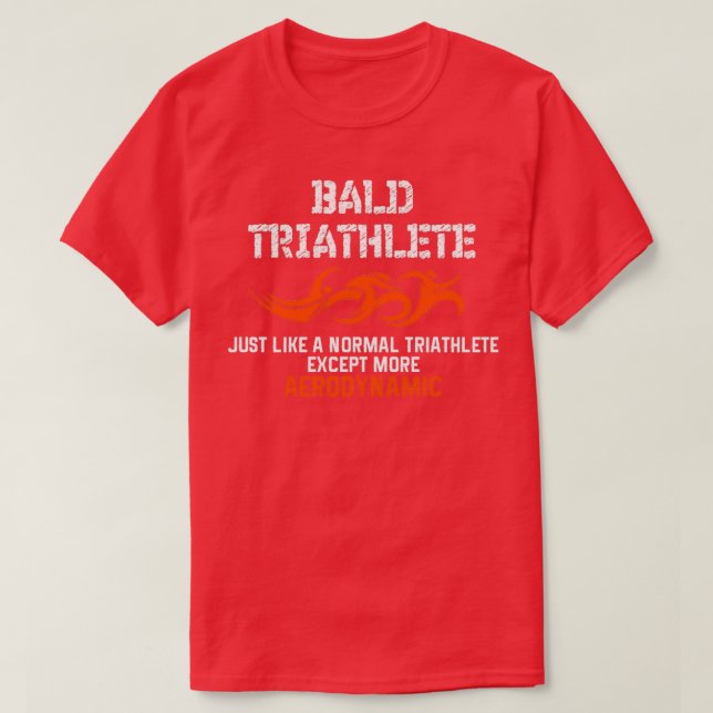 T-shirt Triathlète aérodynamique (Design devant)