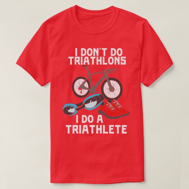 T-shirt Triathlète de triathlon 11 (Design devant)
